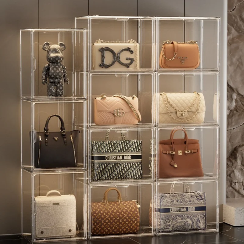 HOUZE - 'MOLLYBAG' Stackable Acrylic Bag Display & Storage Collection