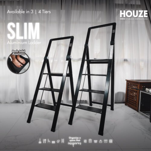 'SLIM' Aluminium 3 Tier | 4 Tier Ladder