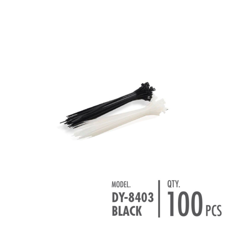 Cable Tie - 0.36cm x 15cm/20cm/25cm/30cm (Black/Clear)