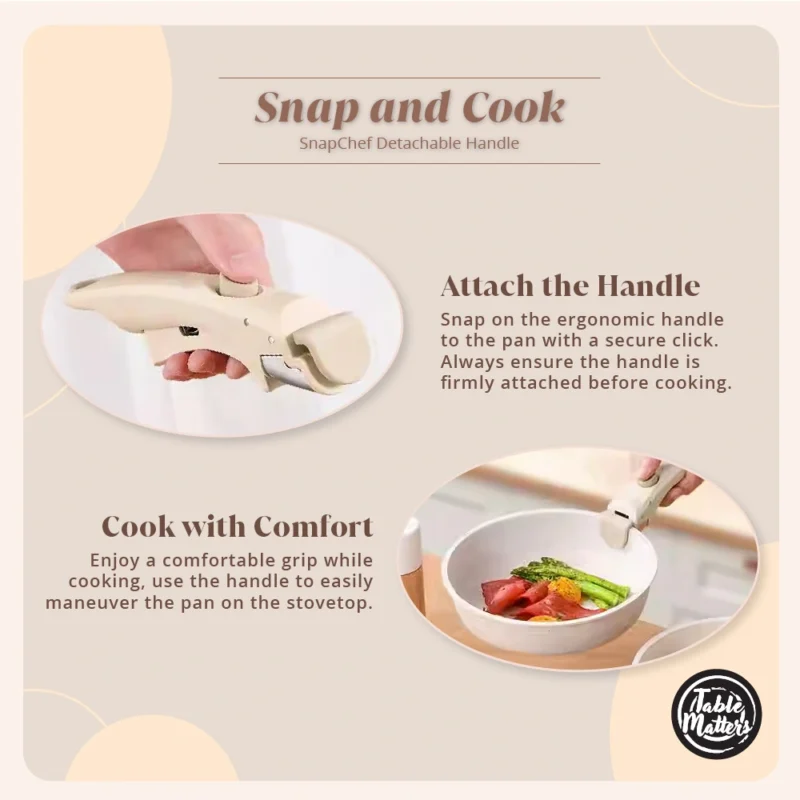 SnapChef Detachable Non-Stick Cookware Collection