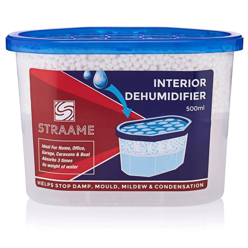 Straame Home | Interior Dehumidifier | Helps Prevent Damp, Mildew, Mould and Condensation | Long Lasting | Hydrophilic Crystals | Ideal for Any Room Kitchen Pack bundle